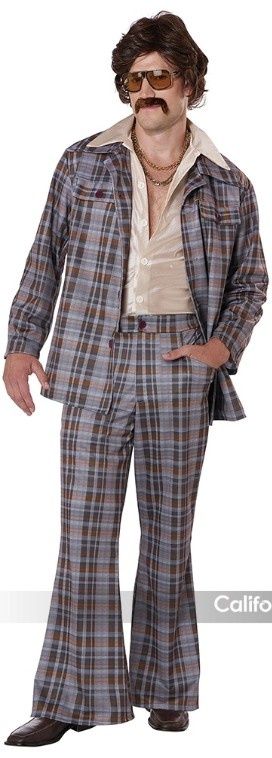 70'S PLAID STALLION LEISURE SUIT