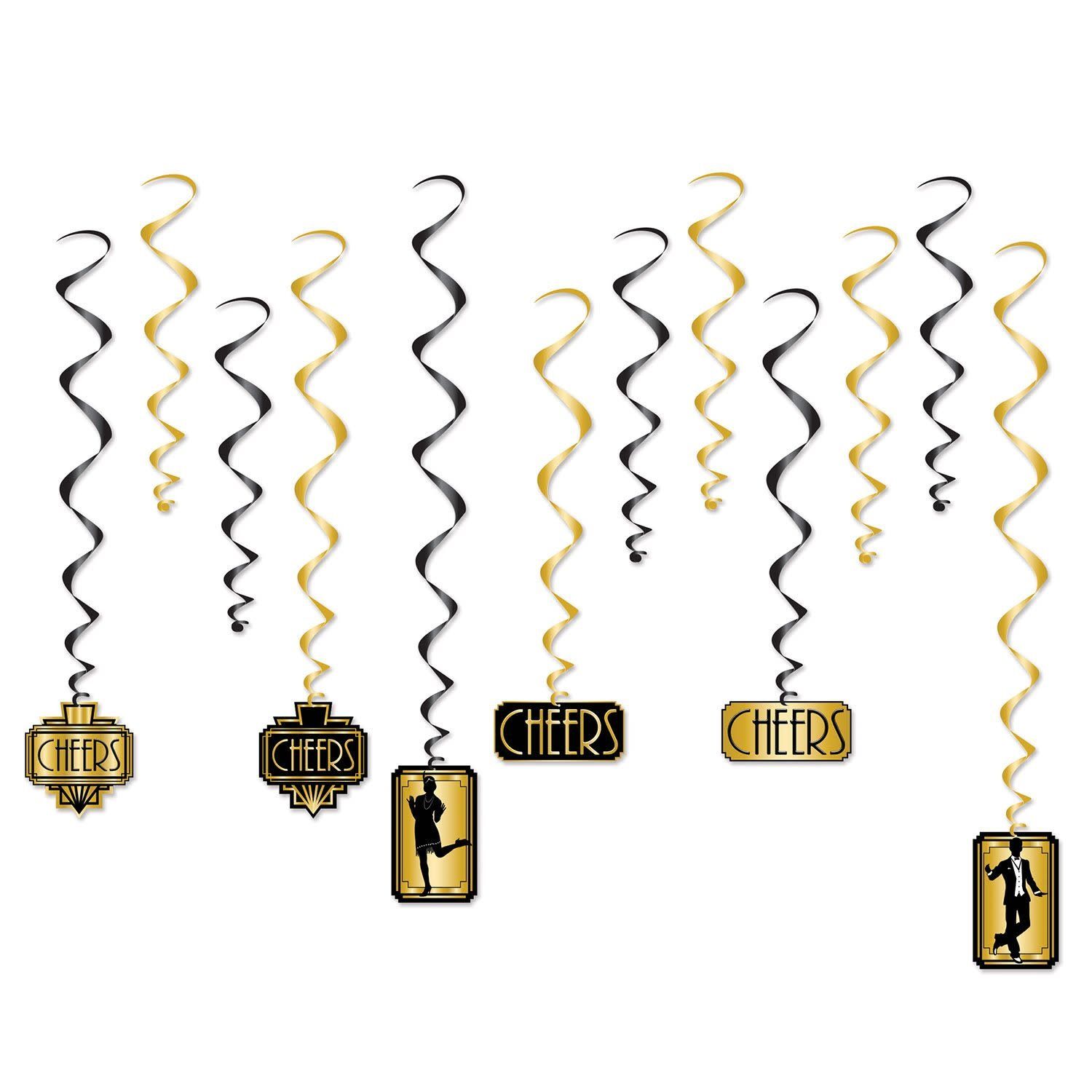 12ct Great 20's Whirls