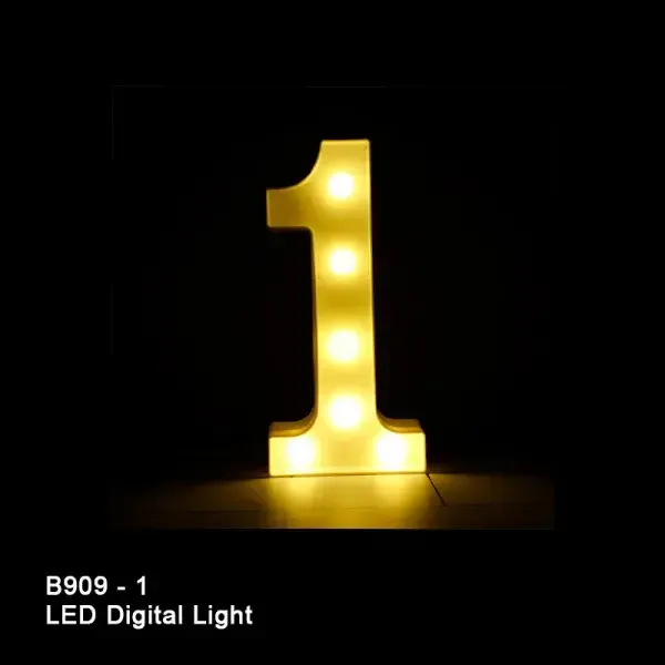 8in LIGHT UP NUMBER