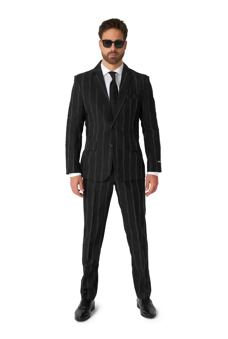 OVERSIZED PINSTRIPE BLACK