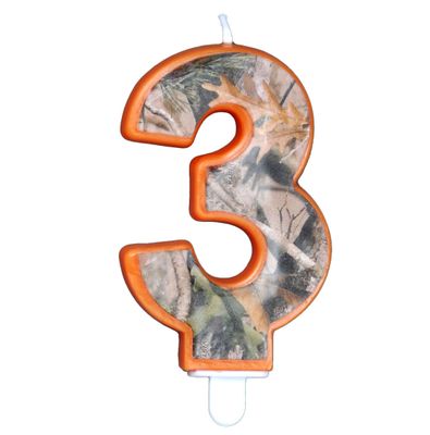 NEXT Camo – Birthday Candle – Number Three