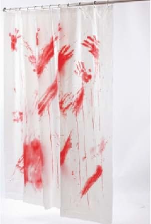 BLOODY SHOWER CURTAIN