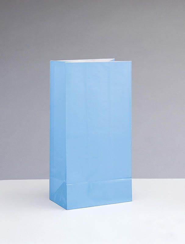 12CT PAPER BAG BABY BLUE