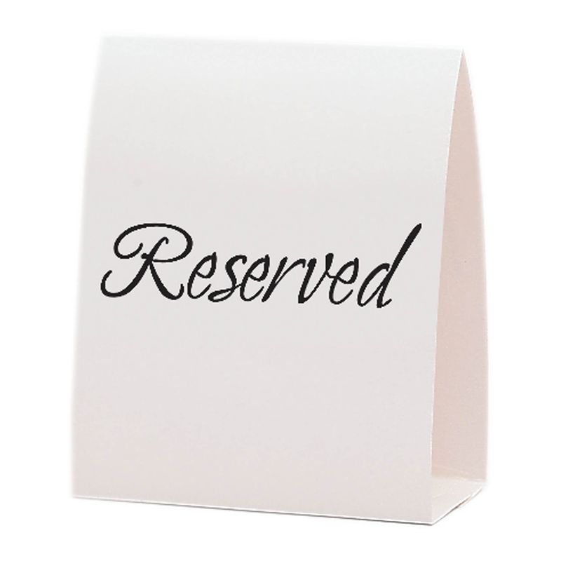 Reserved Table Cards - 12 Count