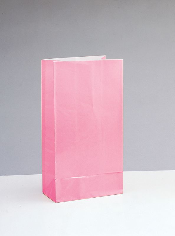 12CT PAPER BAG PASTEL PINK