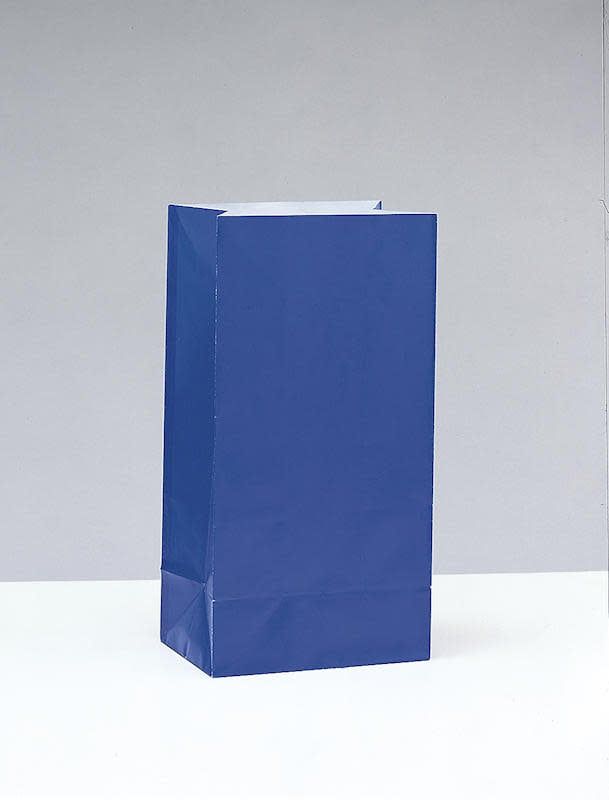 12CT PAPER BAG ROYAL BLUE