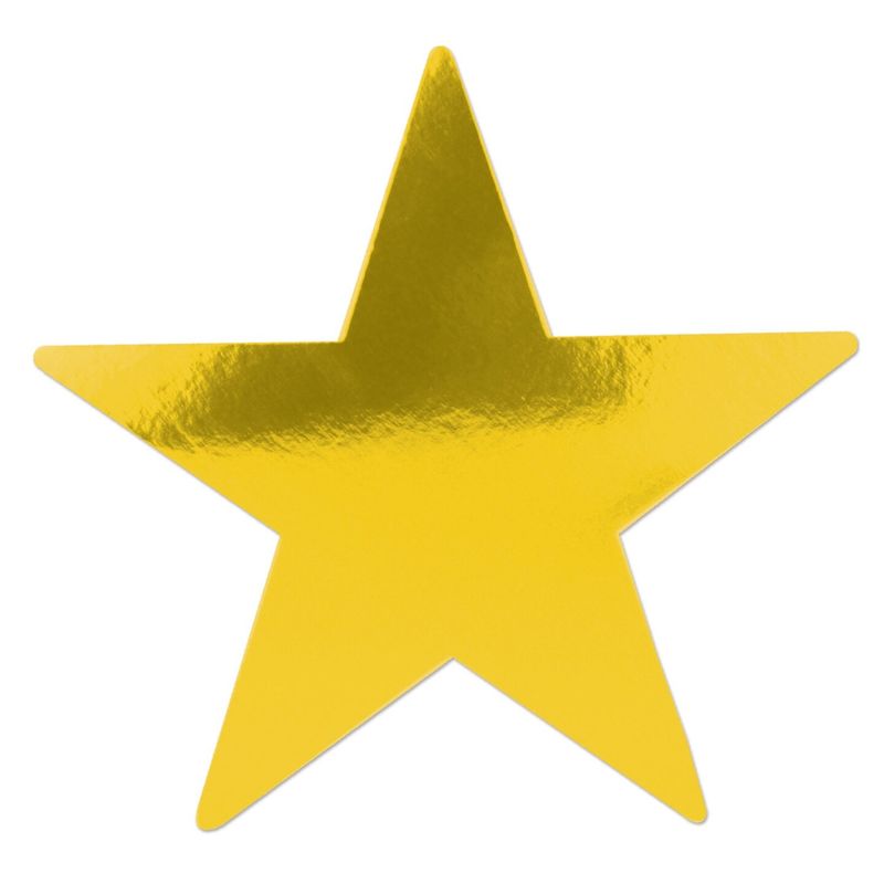 Gold Foil Star Cutout - 9in