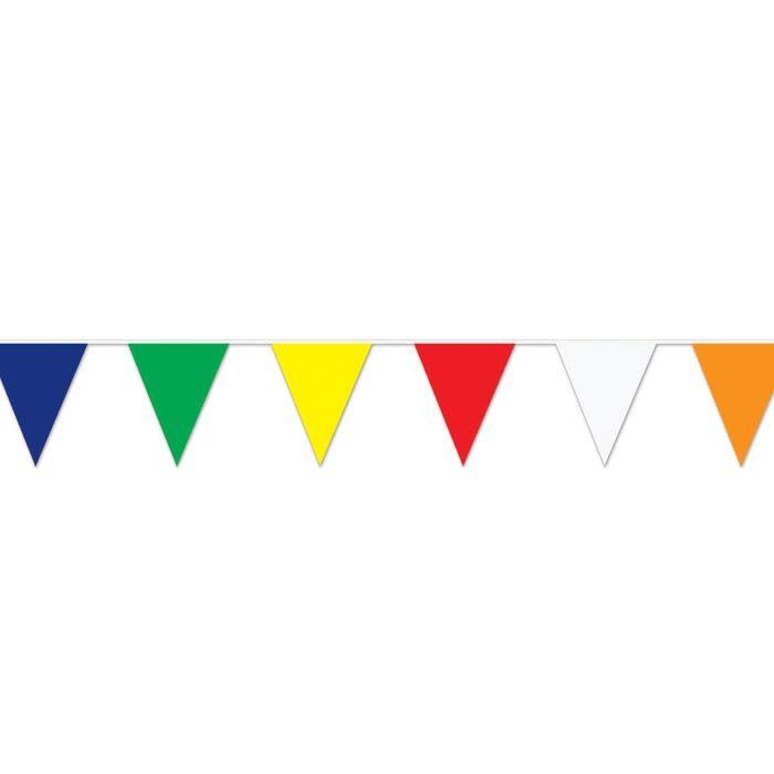 Multi-Color Pennant Banner-120'