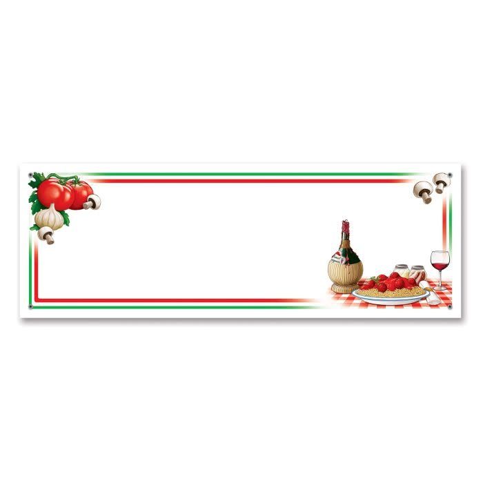 5ft Italian Dinner Custom Banner