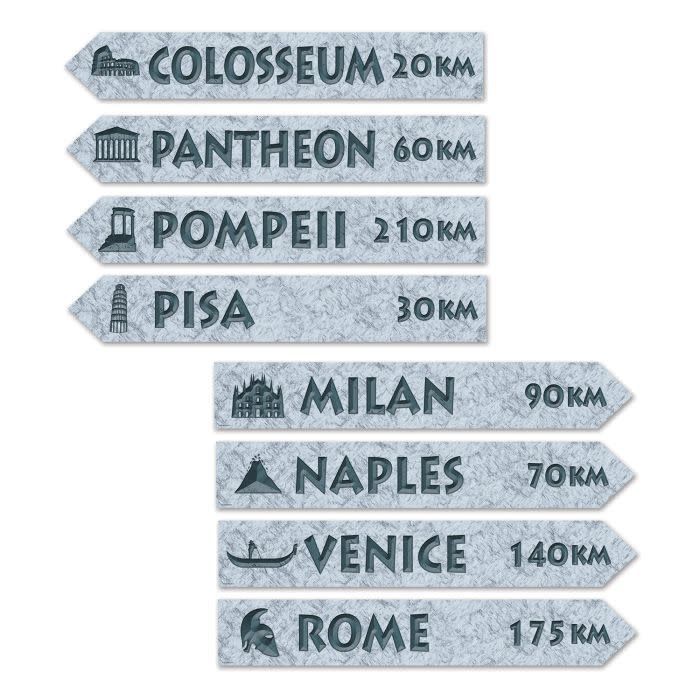 Italian Street Sign Cutouts-4ct