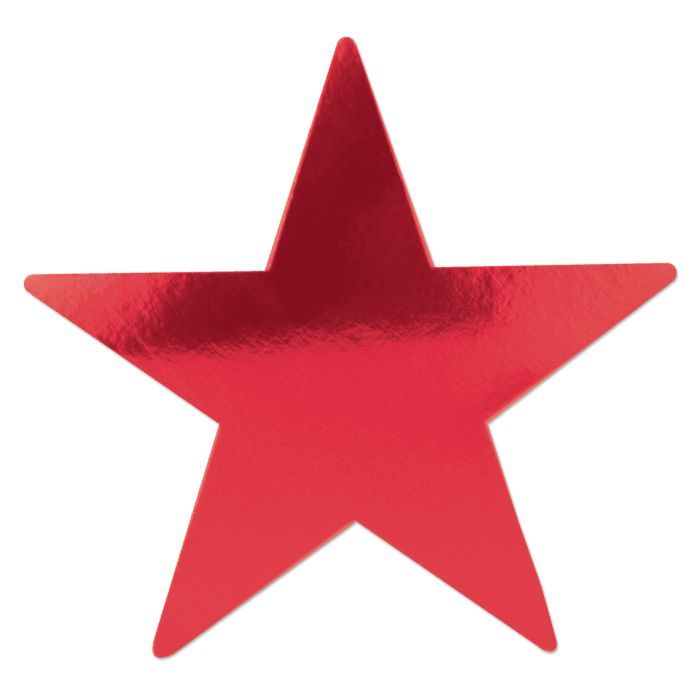 Red Foil Star Cutout - 12in