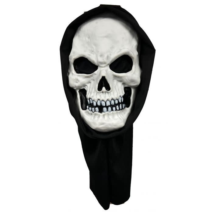GID SKULL MASK WITH HOOD