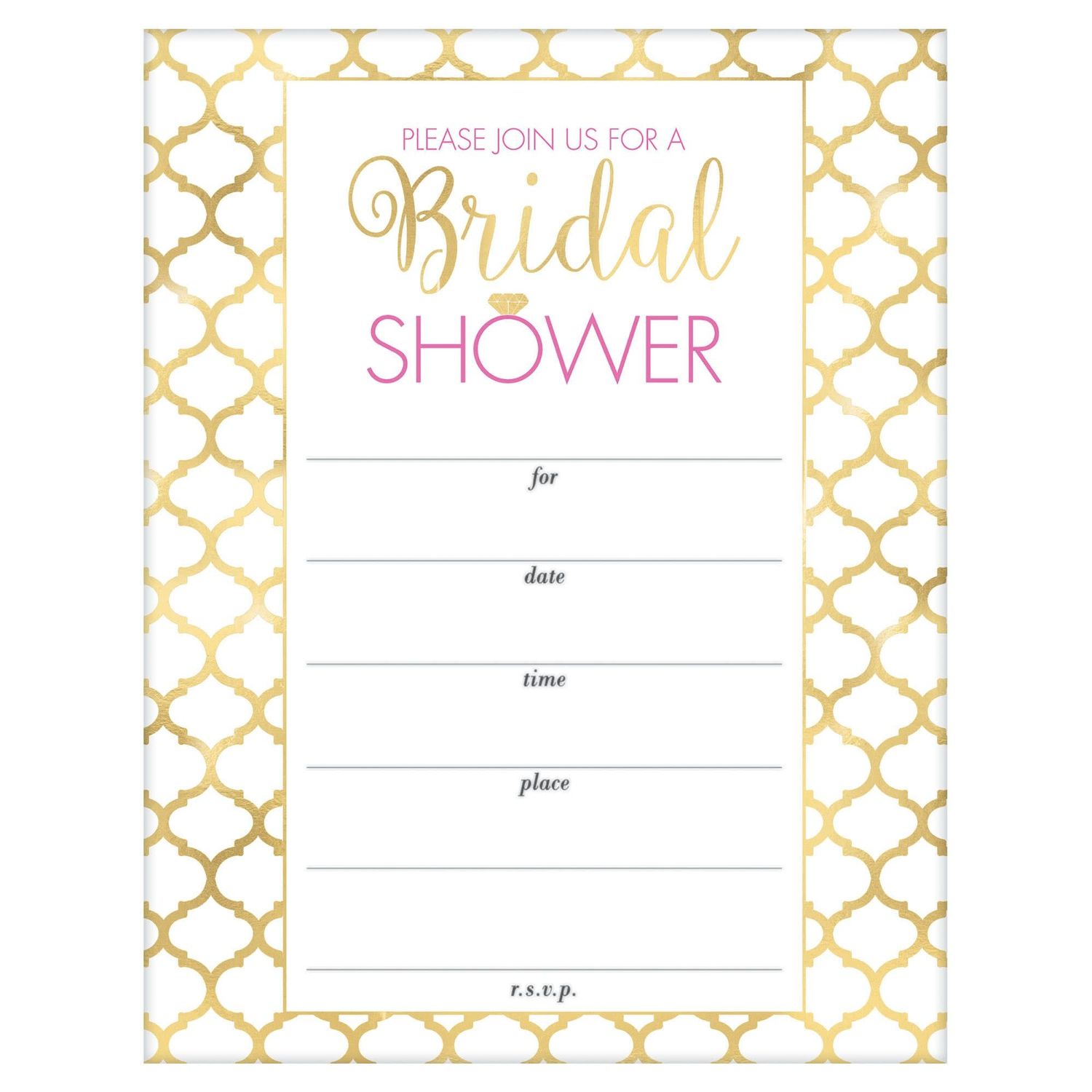 Bridal Shower Value Pack Invitations