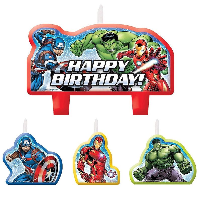 4CT CANDLES EPIC AVENGERS