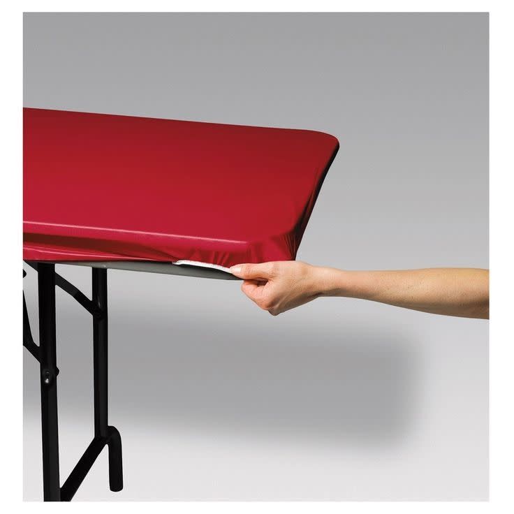 8FT STAY TABLE COVER RED