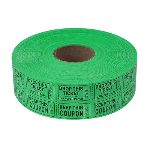 Double Ticket Roll - Green