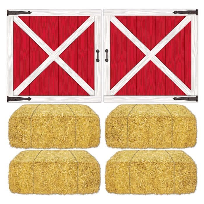 Barn Loft Door &amp; Hay Bale Props
