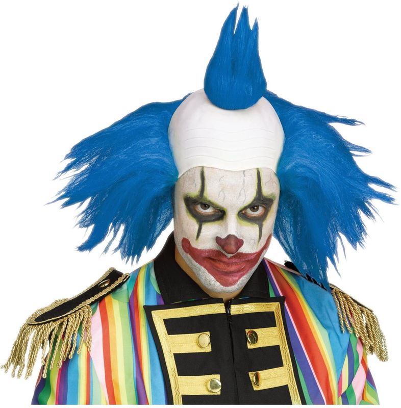 TWISTED CLOWN WIG BLUE