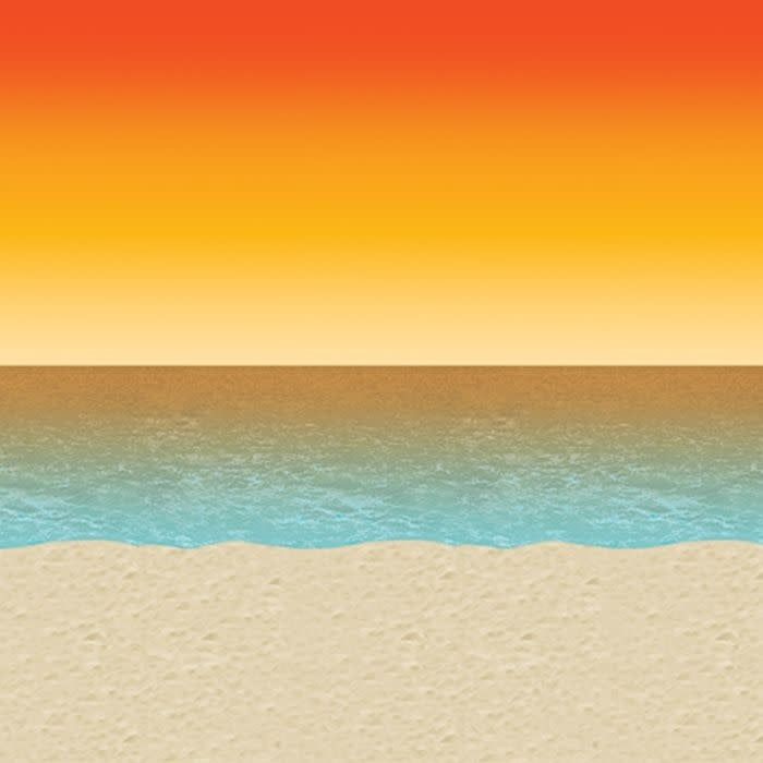 Luau Sunset Backdrop