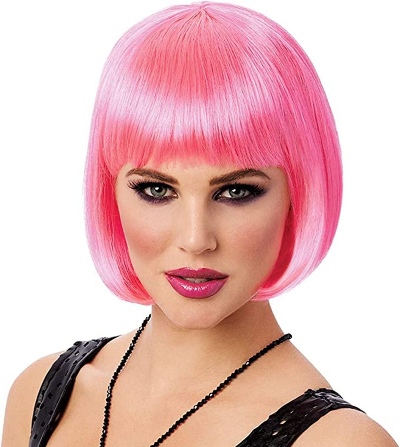 Hot Pink Costume Culture Bob Wig