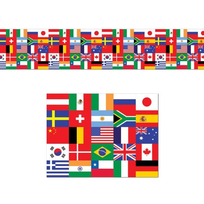International Flag Decorating Material