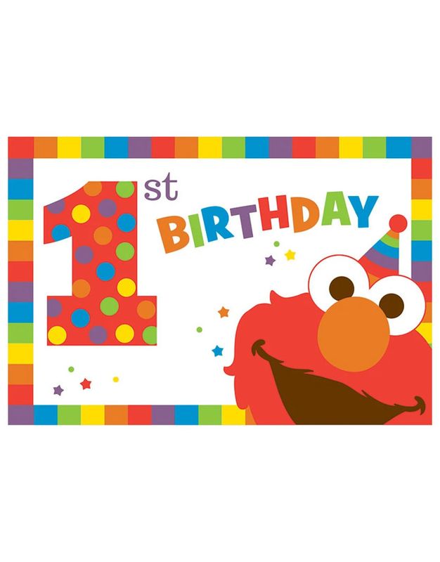 8CT INV ELMO TURNS ONE