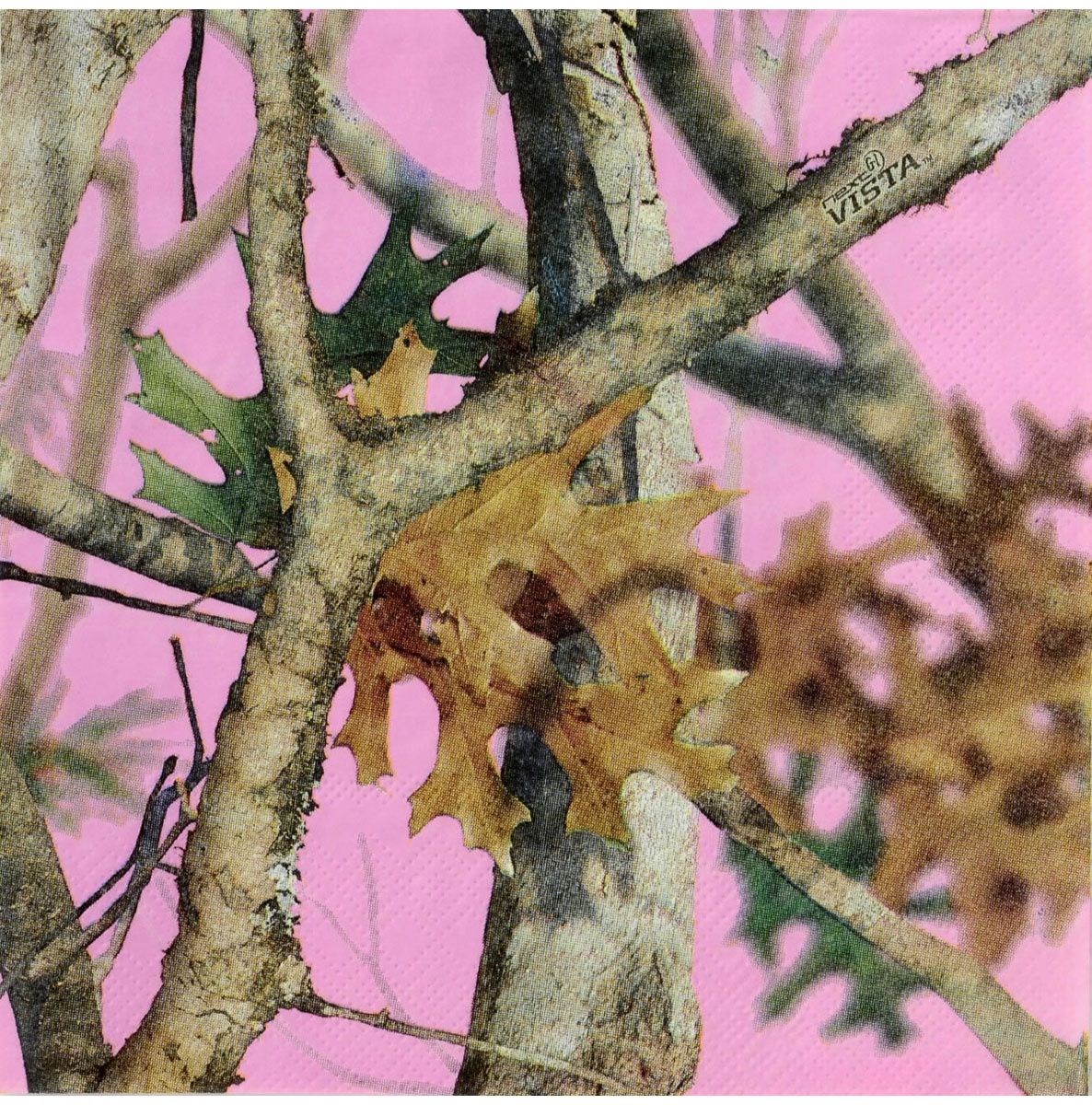 Next Camo Pink Luncheon Napkins -16 Count