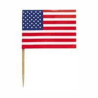 30ct American Flag Picks