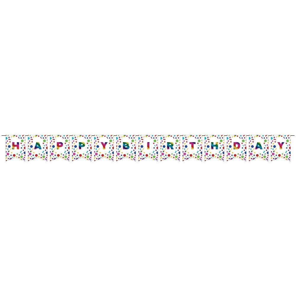 CUSTOM PENNANT RAINBOW FOIL