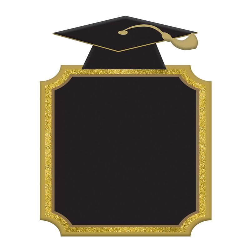 CHALKBOARD SIGN GRAD CAP
