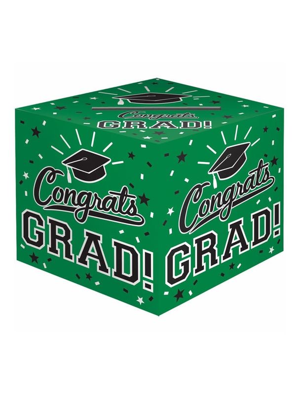 CARD BOX GRAD GREEN