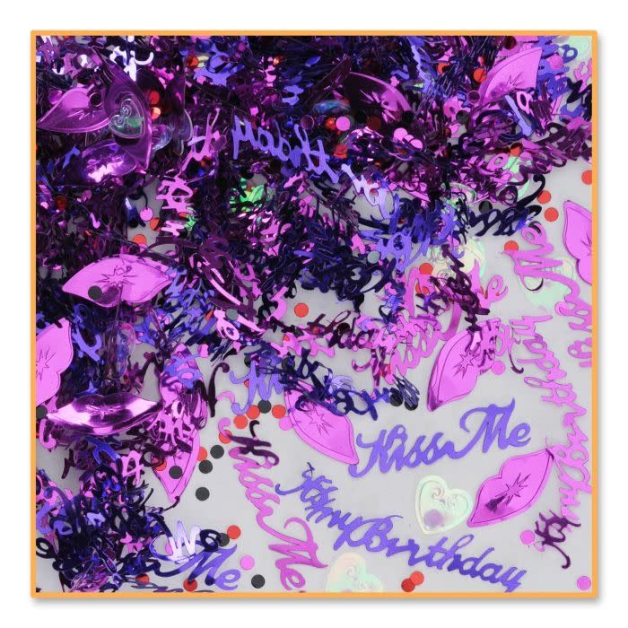 Kiss Me It's My Birthday Confetti