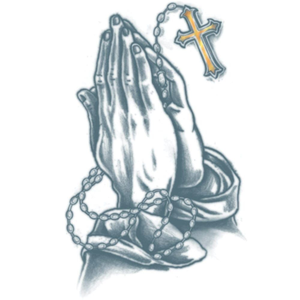 PRISON TATTOO PRAYING HANDS