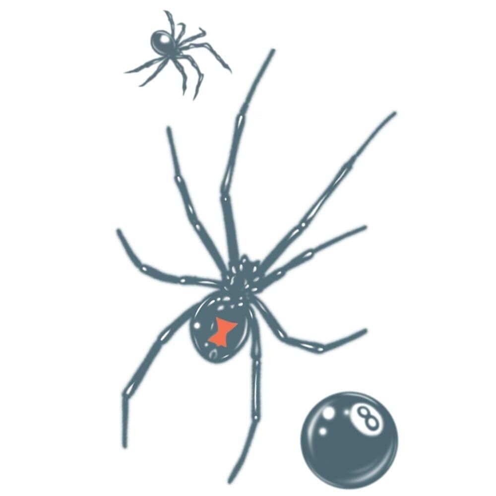 PRISON TATTOO BLACK WIDOW