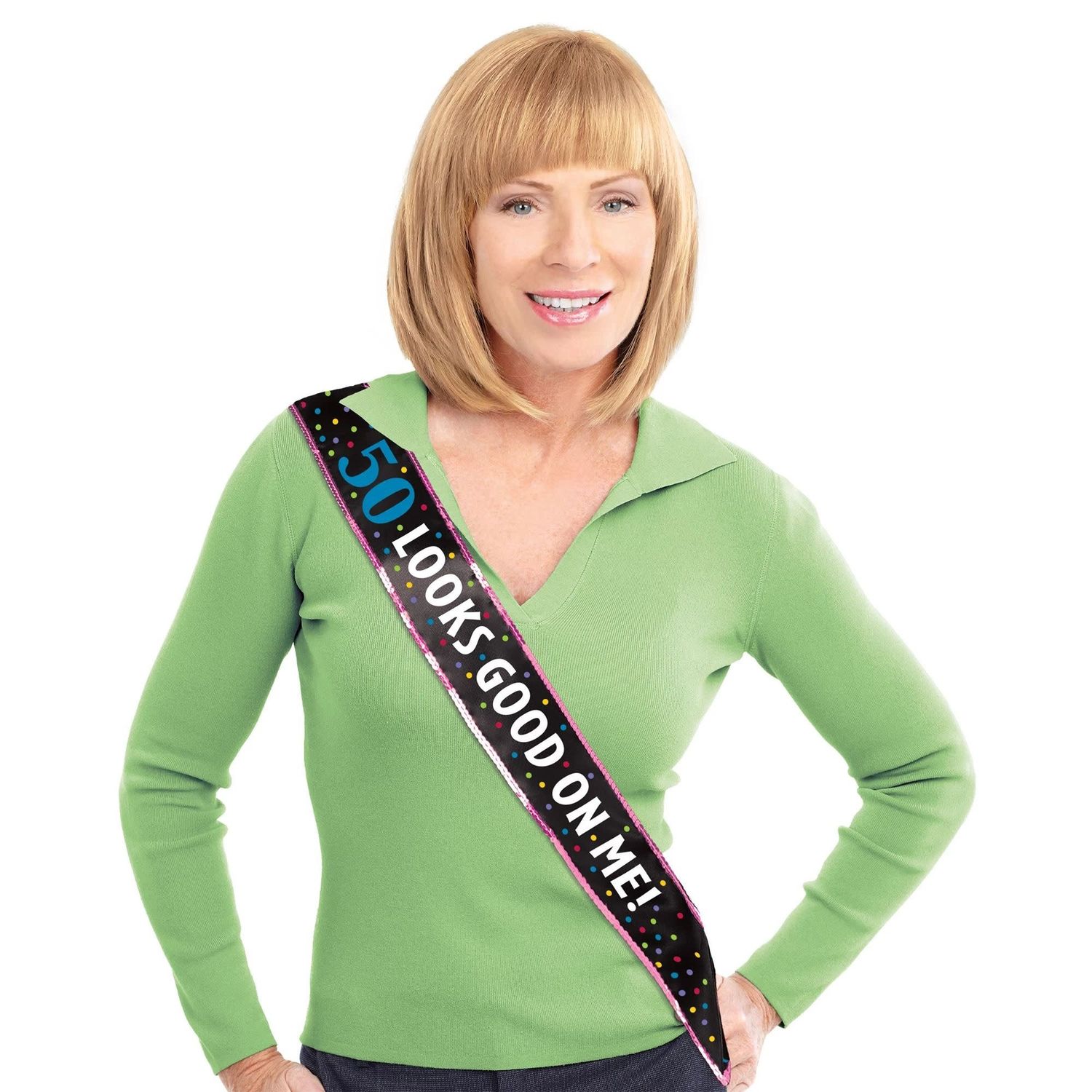 50th Birthday Fabric Sash