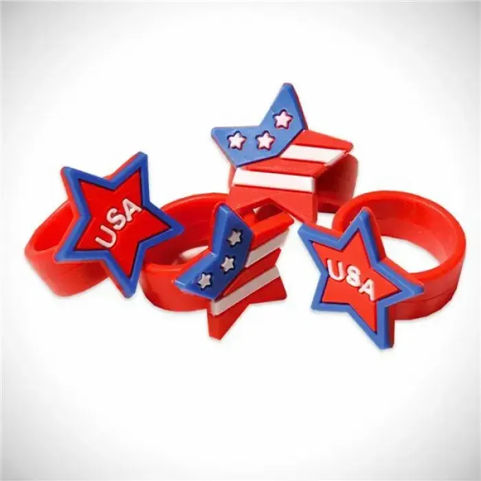 12CT RINGS PATRIOTIC