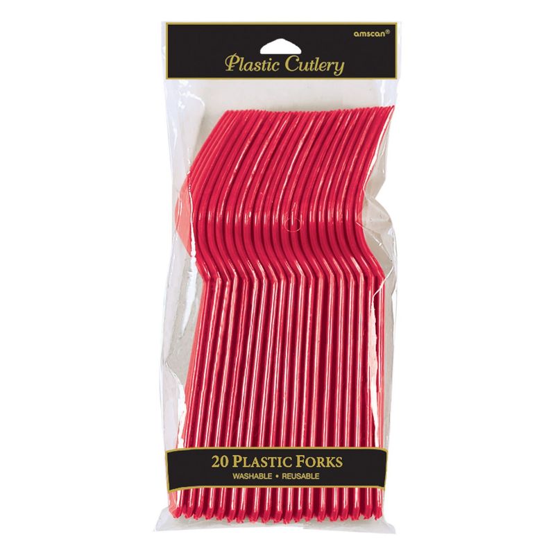 20CT FORK APPLE RED