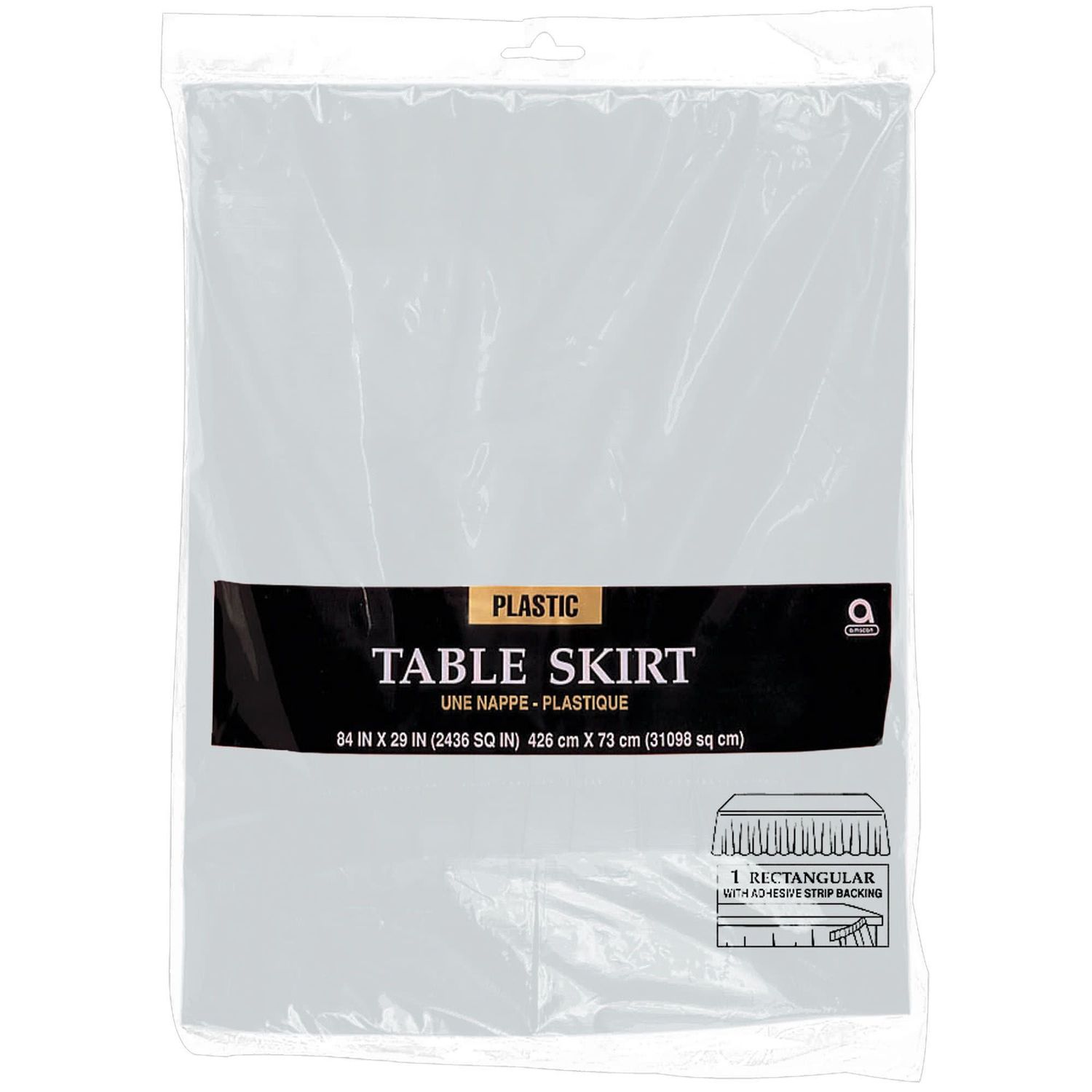 TABLESKIRT SILVER