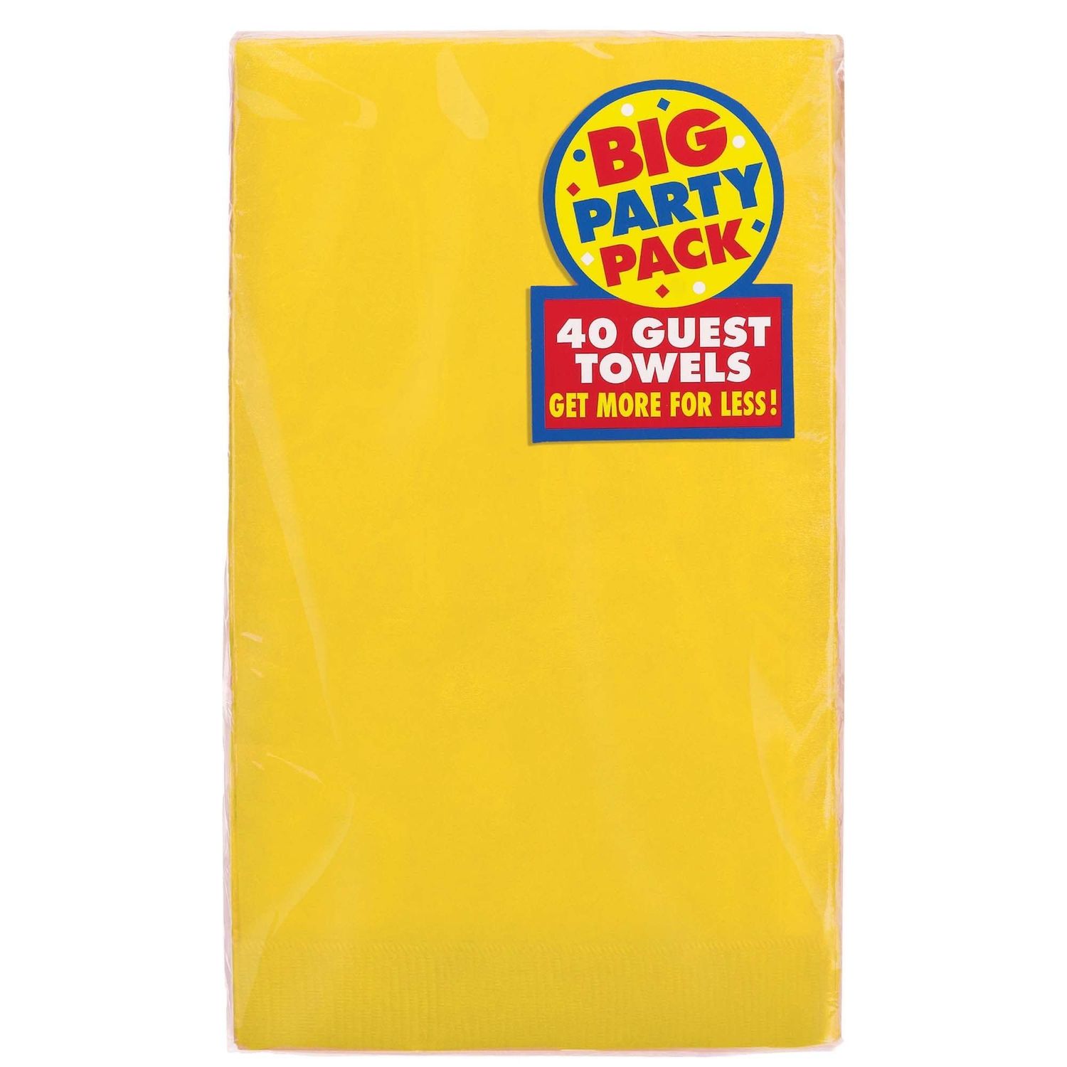 40CT GUEST TOWEL SUNSHINE