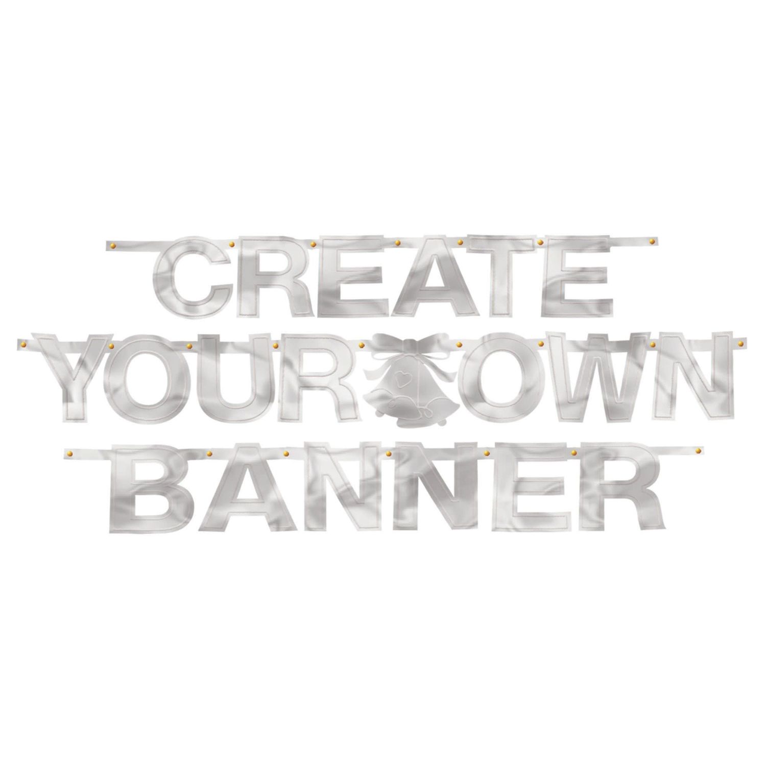 Silver Foil Create-Your-Own Letter Banner