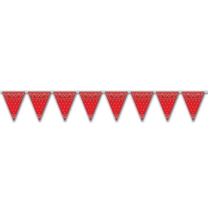 Bandana Pennant Banner-red