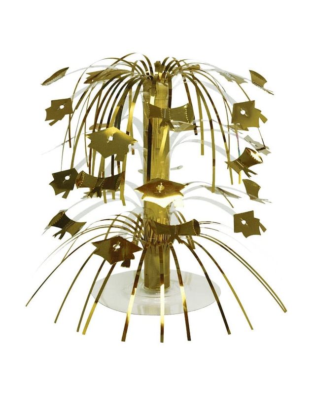 MINI CENTERPIECE GRAD GOLD