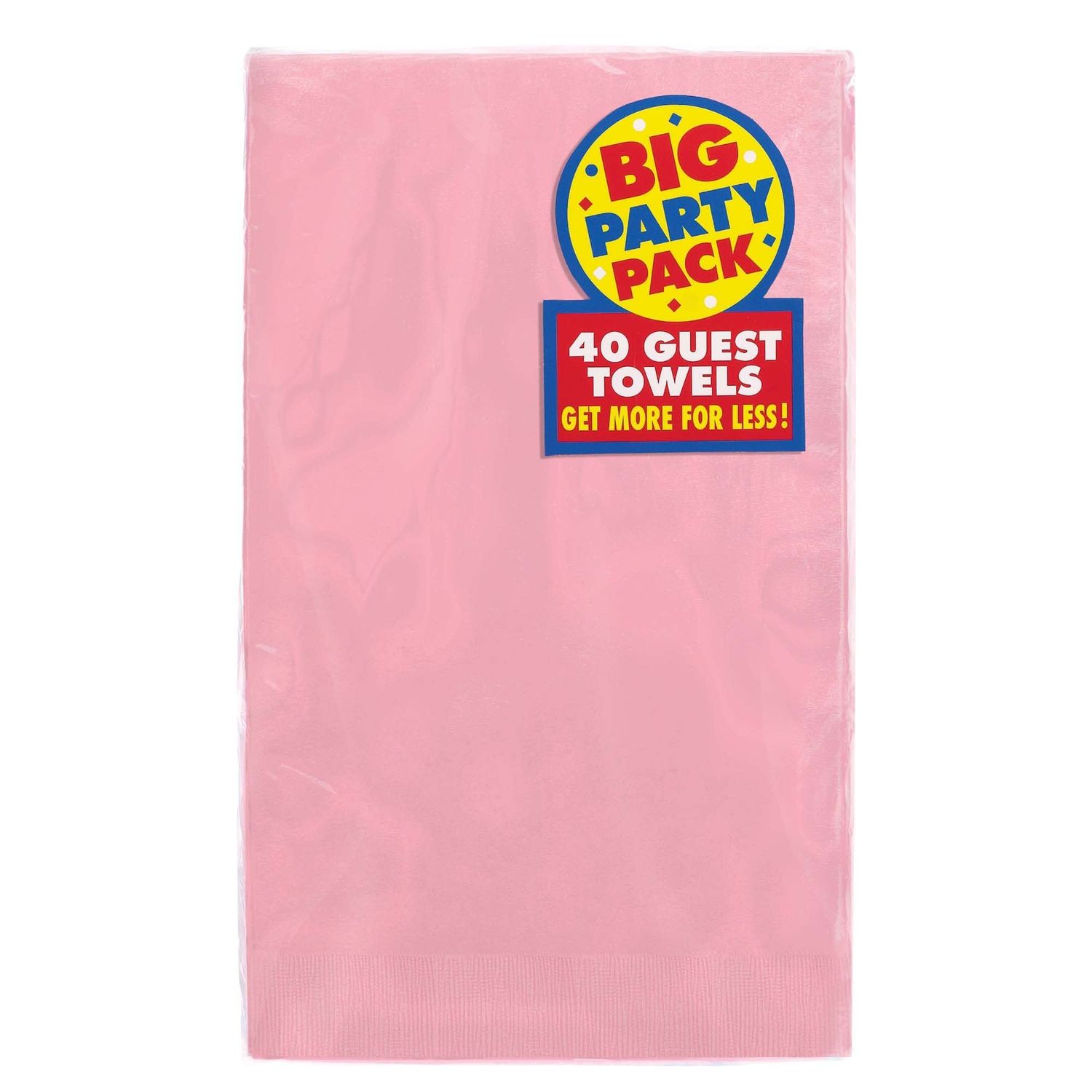 40CT GUEST TOWEL PINK