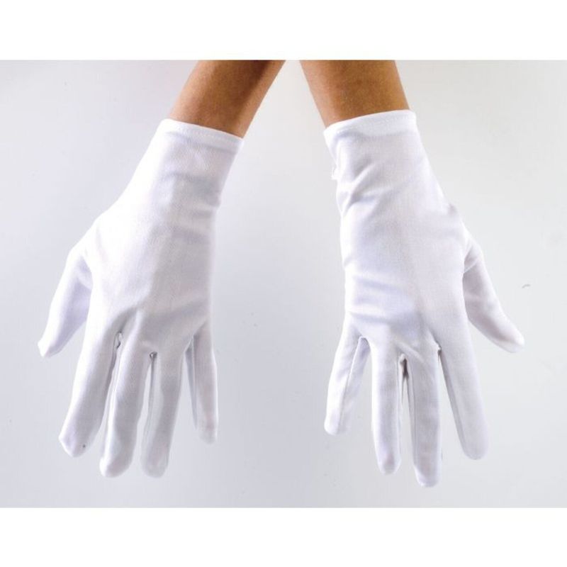 COSTUME GLOVES WHITE