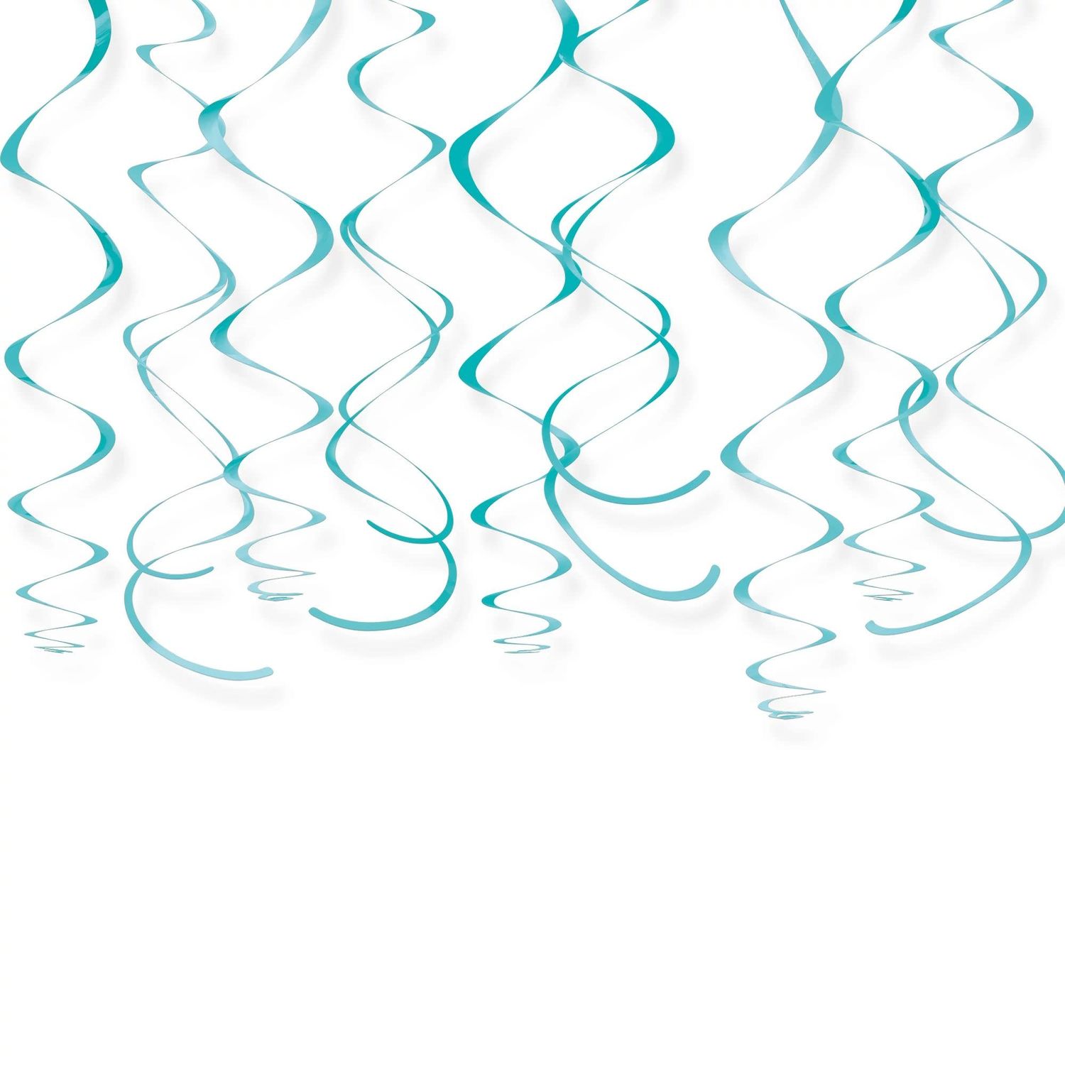 Caribbean Plastic Swirl Decorations