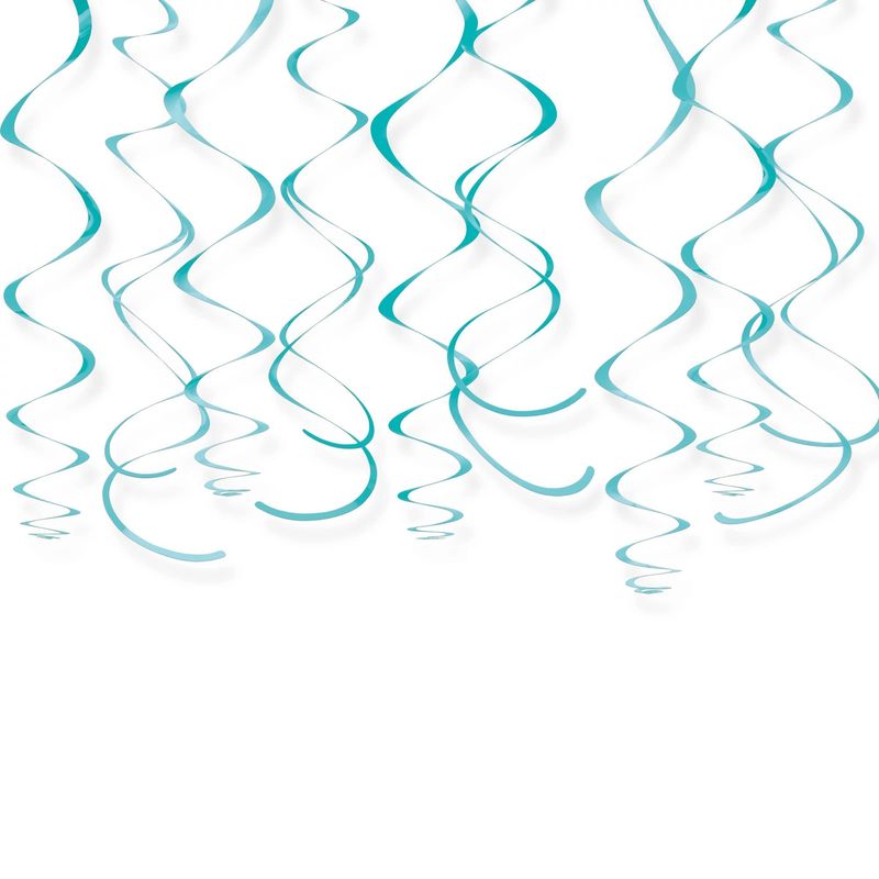 Caribbean Plastic Swirl Decorations