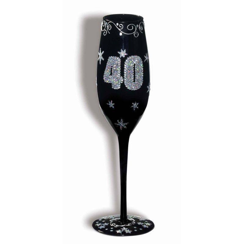 40th Birthday Champagne Flute