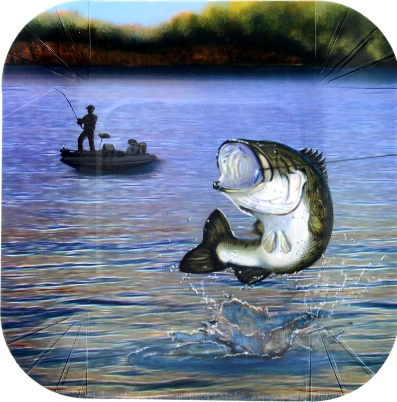 Gone Fishin’ – Plates Square 7″ 8-pack