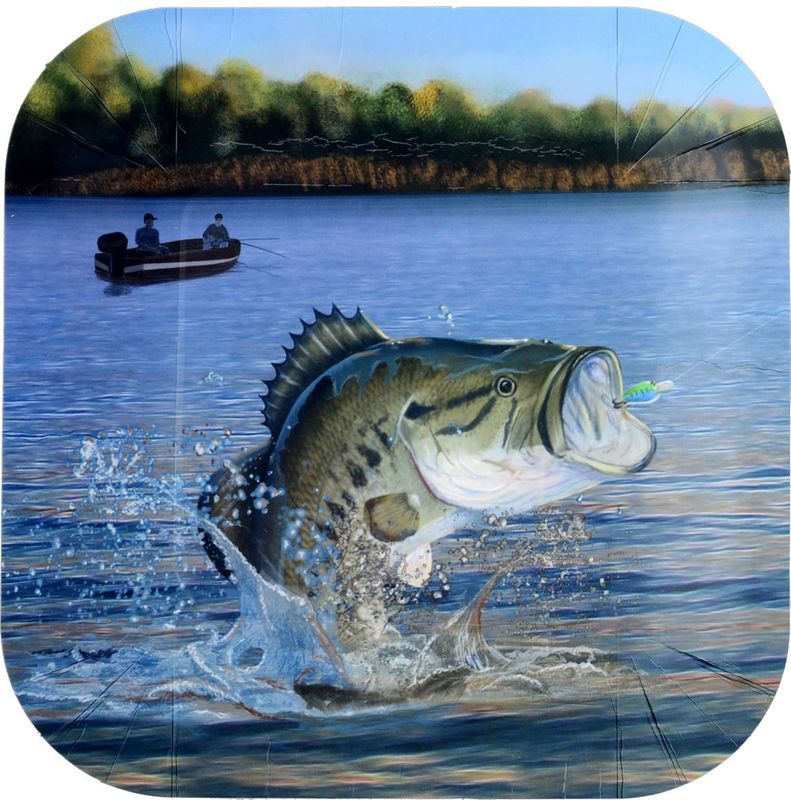 Gone Fishin’ – Plates Square 9″ 8-pack