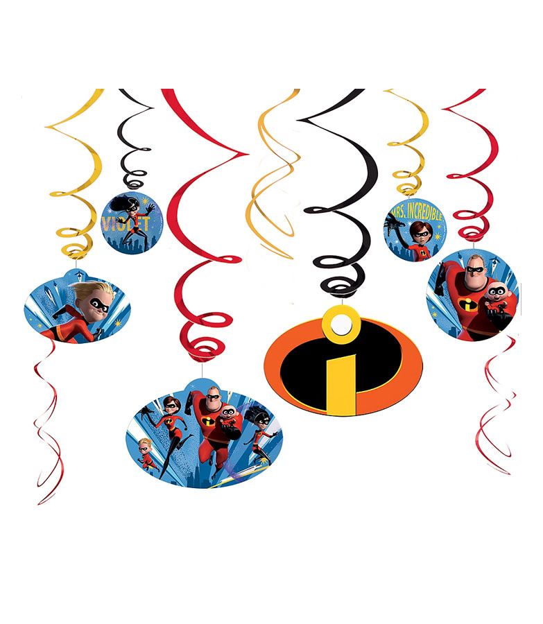 12CT SWIRLS INCREDIBLES 2